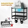 4-layers Iron Tool Shelf Wall Mounted Organizer Tools Shelf Professional Workshop Tool Shelves Holder Drill Storage Bracket 3