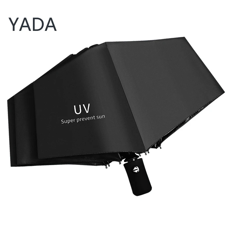 

YADA 2023 Fashion Fully Automatic UV Umbrella Parasol Sun And Rain 3 Folding Umbrellas For Men Women Travel Parapluie YS230032