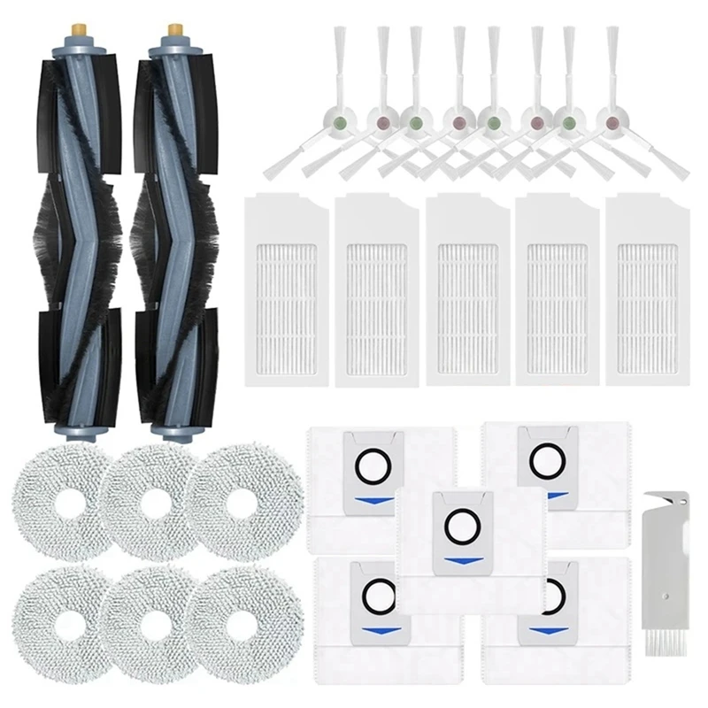 

Main Roller Side Brush For Ecovacs Deebot X1 OMNI T10 TURBO Vacuum Cleaner Mop Cloth Hepa Filter Dust Bags Accessories