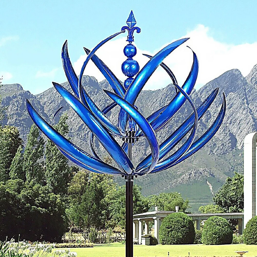 

Wind Spinner Rotator 3D Wind Powered Kinetic Sculpture Lawn Metal Windmill Gardening Yard And Garden Decoration 2023 New Trendy