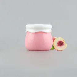 Portable 5ml Refillable Lip Gloss Bottle Jar with Small Spoon - Cute Honey-Shaped Container (No.9)