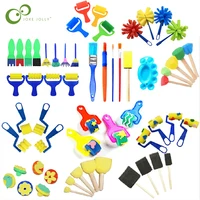 Children Toddler Sponge Stamp Brush Kits Flower Drawing Toys for Children Paint Educational DIY Art Craft Creativity Tools DDJ 1