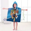 PAW PATROL Kids Bathrobe Spin Master Home Bath Wearable Towel Cotton Hooded Cape Bath Towel Beach Towel Comfortable Cute Gift 1