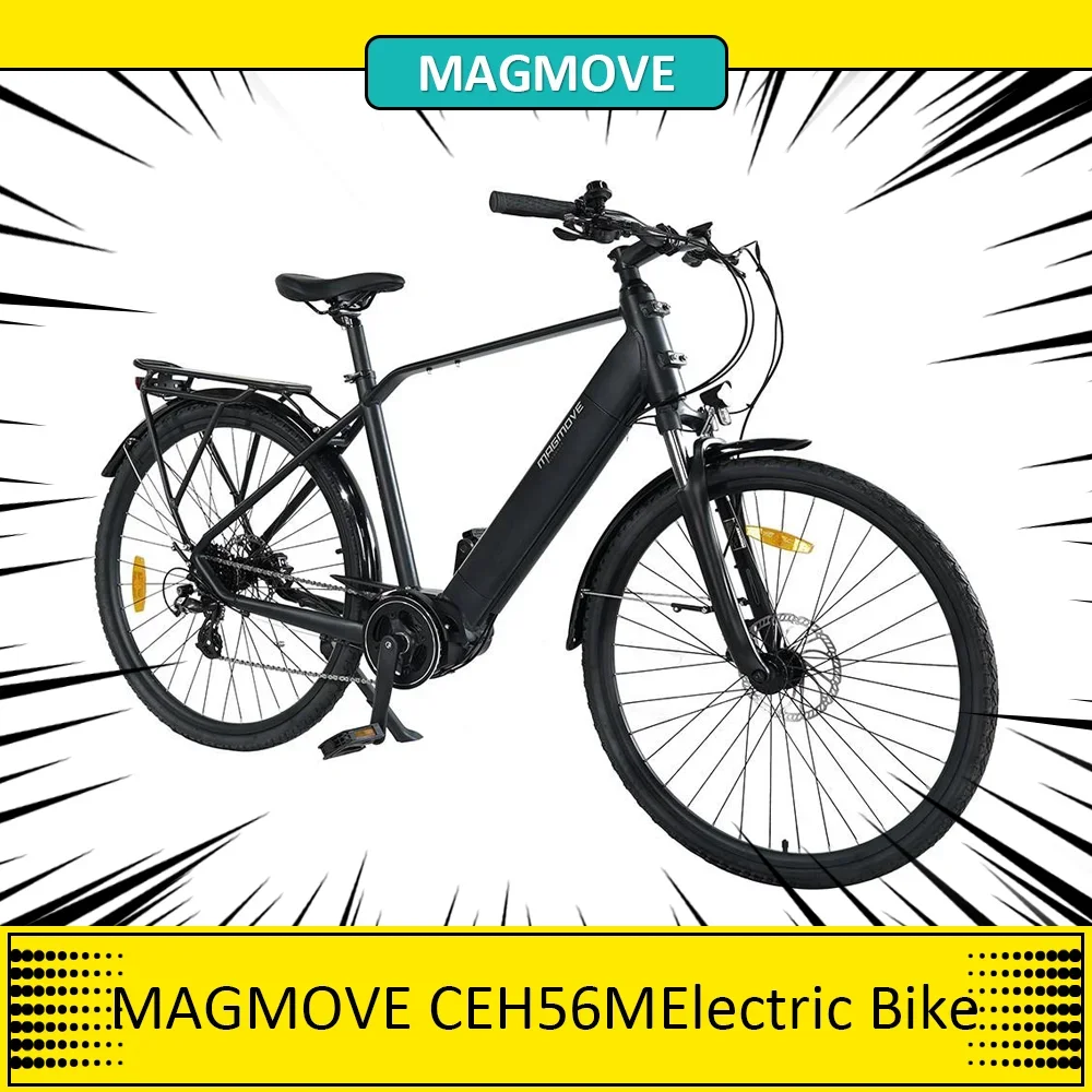 Magmove Ceh56M 28 Pollici City Electric Bike Bafang Mid-Drive 250W Motore 25 Km/H Velocità 36V 13Ah Batteria Staccabile Outdoor Ebike
