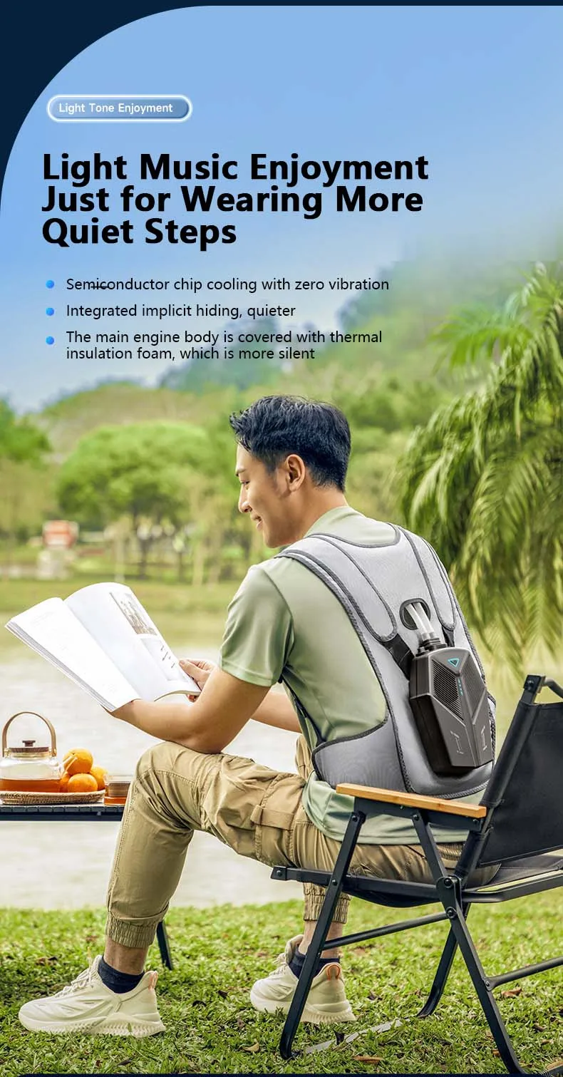 Water Cooled Cooling Vest , Portable Cooling, Wearing Air Conditioning Clothes, Cooling vest For Climbing Fishing 5 Water Cooled Cooling Vest , Portable Cooling, Wearing Air Conditioning Clothes, Cooling vest For Climbing Fishing 5