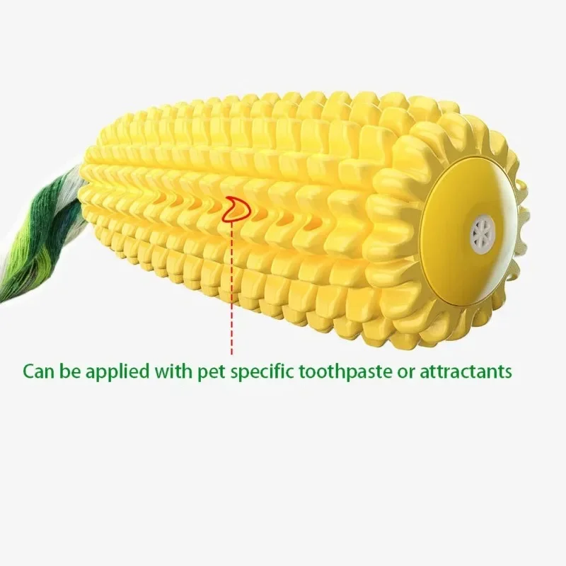 Corn Pet Dog Toy Puppy Teeth Cleaning Chew Training Dog Accessories Interactive Balls Toy Squeaky Bite Resistant Pet Supplies