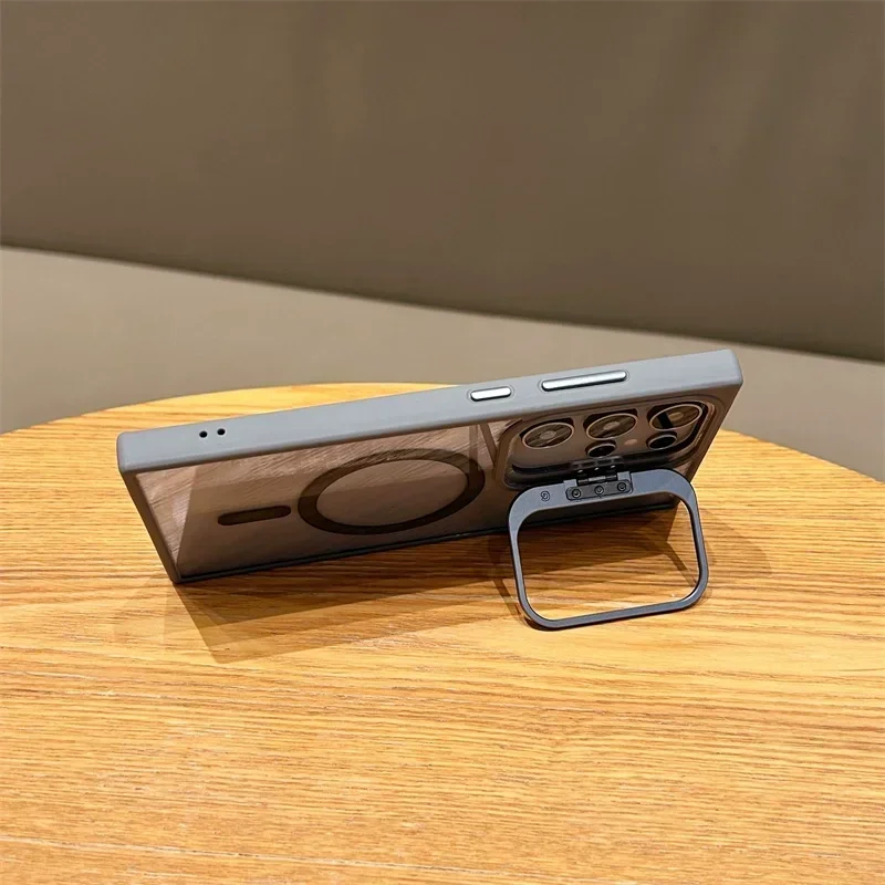 Magnetic Wireless Charging Case with Camera Protector and Clear Holder