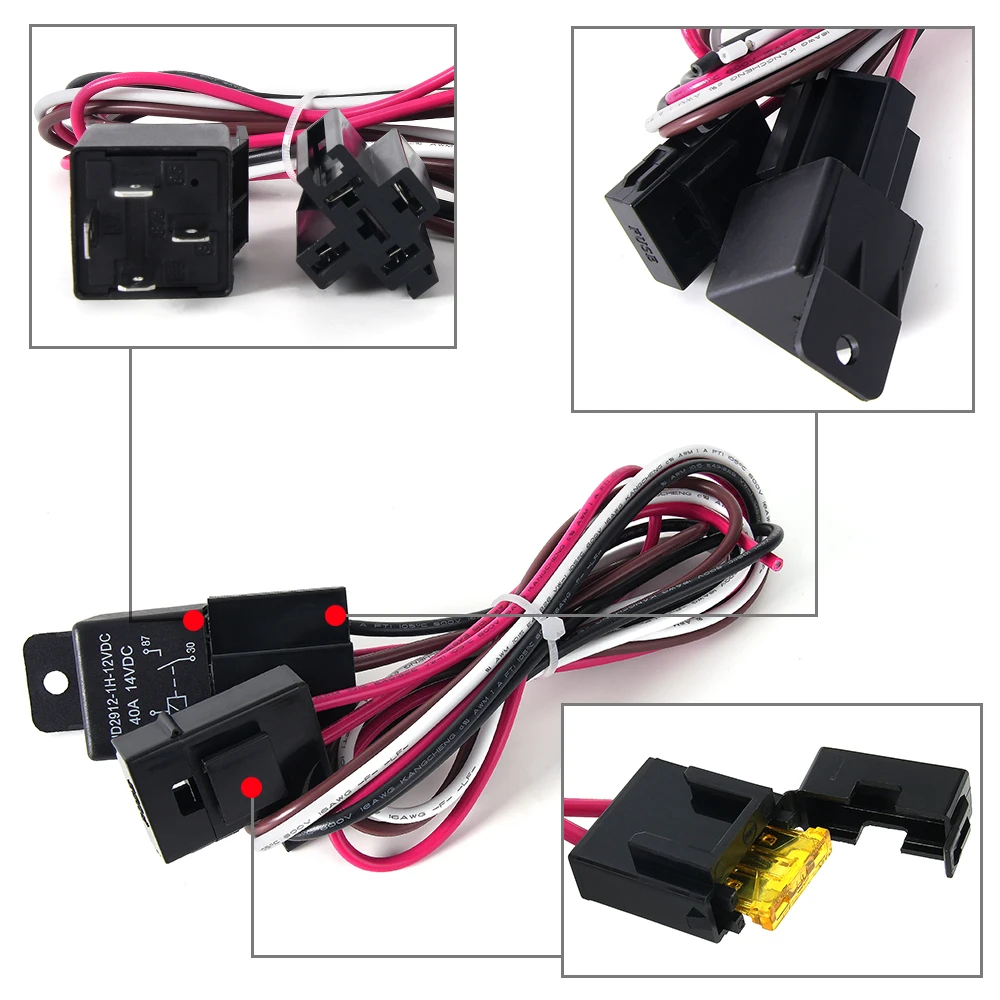 Dilwe Kit De Faisceau De Câbles De Ventilateur électrique Faisceau De