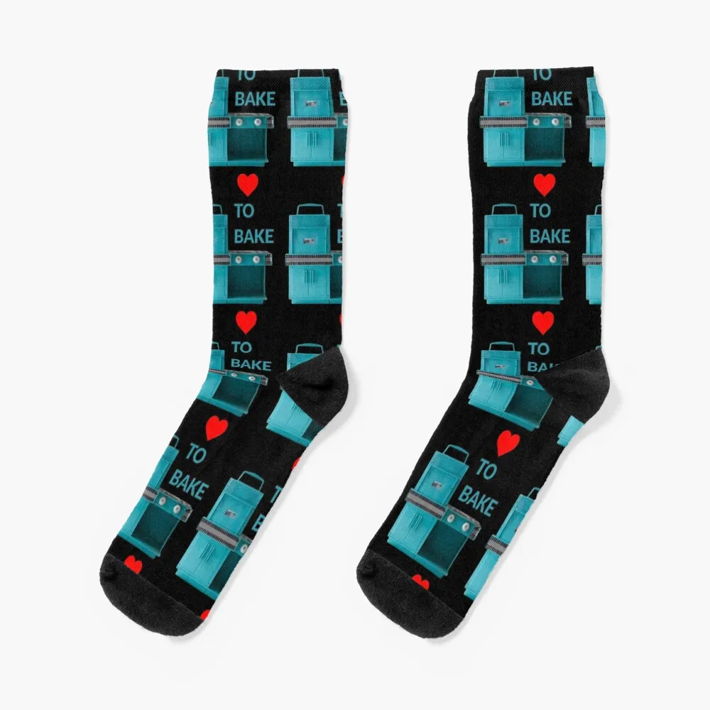 LOVE ( Heart) TO BAKE WITH EASY-BAKE OVEN Socks custom socks heated socks Socks Woman Men's