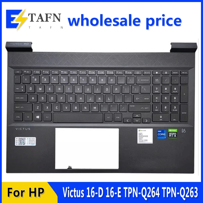 

New Original For HP Victus 16-D 16-E TPN-Q264 TPN-Q263 Laptop Palmrest Case Keyboard US English Version Upper Cover