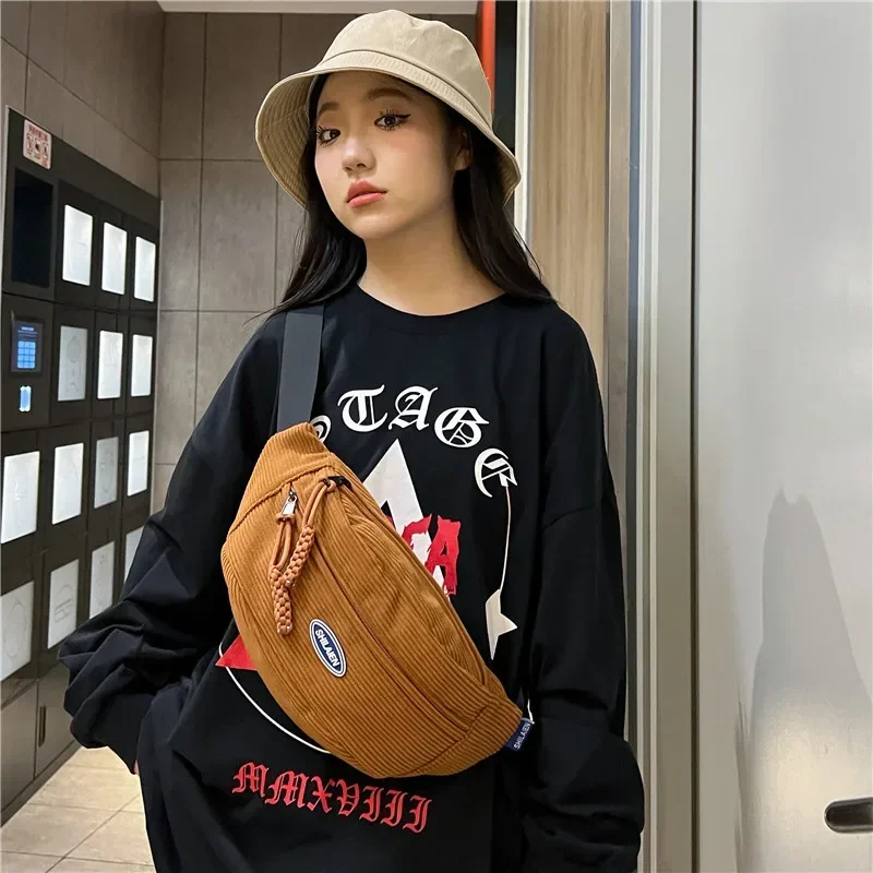 

Velvet Zipper Waist Packs Ladies Bags on Sale 2024 High Quality High-capacity Solid Small Square Bag Waist Packs Leisure Pochete