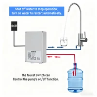 Pompe à eau électrique pour robinet 12V 2L/min 3.5L/min, pompe d'aspiration automatique pour camping-car, bateau, caravane, pompe à eau électrique pour cuisine 6