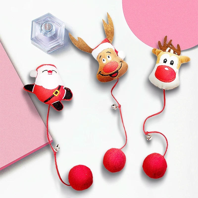 

1 шт., новогодние куклы-колокольчики для кошек