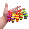 Mini Fidget Slug Keychain Toys 3D Articulated Stretch Caterpillar Sensory Stress Relief Flexible Hand Toy Keyring Bag Pendents 2