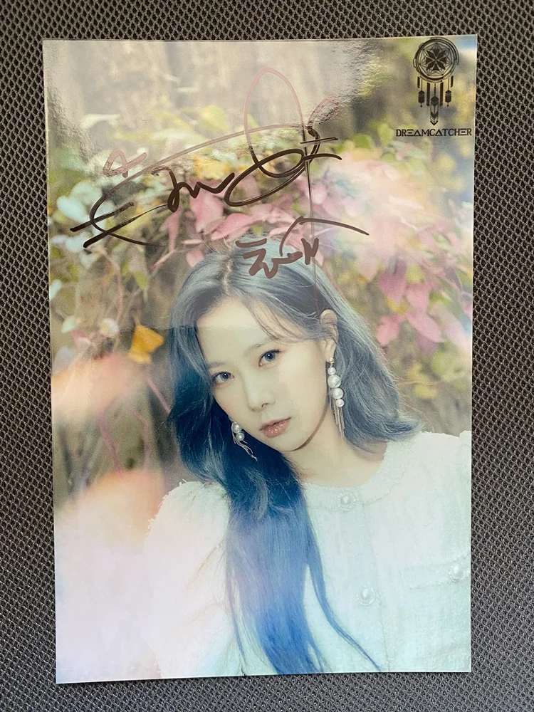 DREAMCATCHER HAN DONG Autographed Signed Photo Pictures K-POP