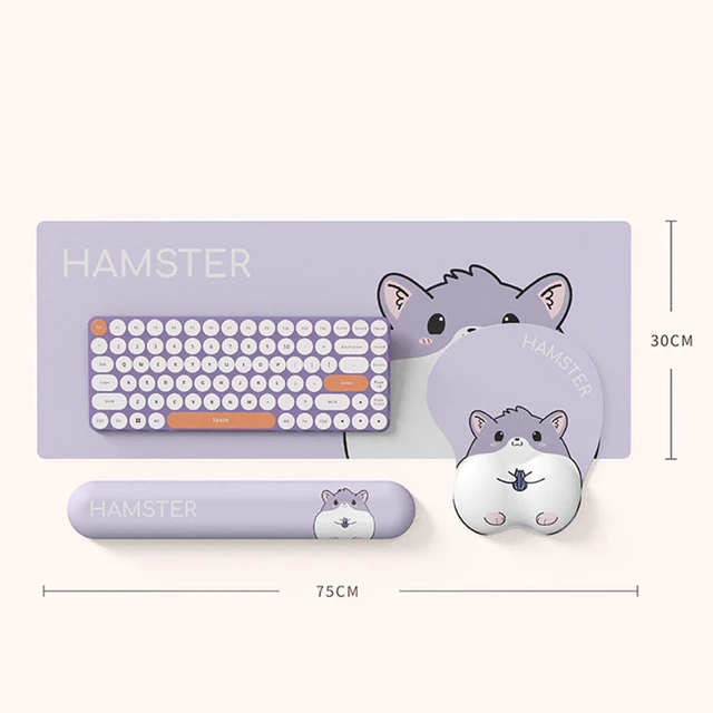 Mouse Pad Wrist Rest Cartoon Office Keyboard Pad Set Hand Support Cushion  Memory Foam Mice Pad Anime Gaming Computer Mousepad - AliExpress