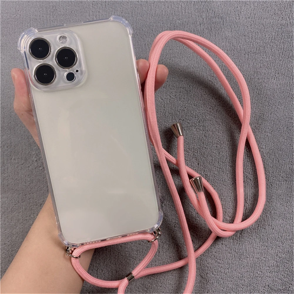 For iPhone 16 15 17 14 ProMax Crossbody Necklace Cord Lanyards