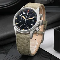 Militado VK61 VK67 montre chronographe à Quartz 39mm 316L boîte en acier inoxydable 3 cadran étanche 100M montre militaire multifonction 3