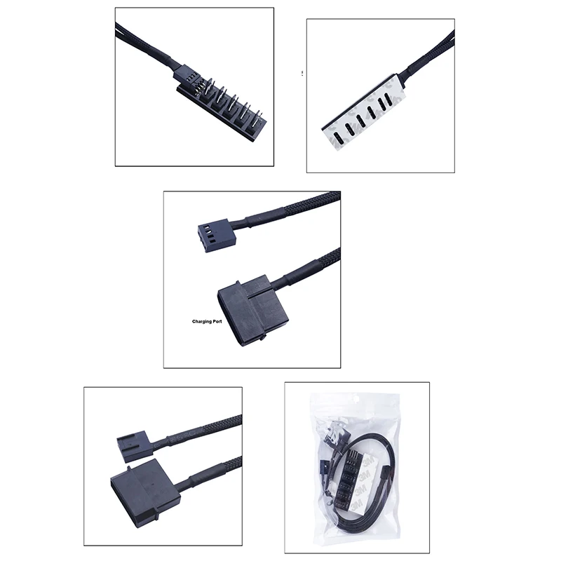 5 في 1 كابل مروحة التبريد الفاصل HUB PWM2510 شبكة...