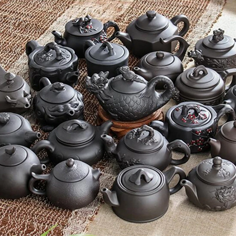 Yixing Purple Clay Teapot Small Capacity Plum Blossom Teapot Small Ball Hole Filter Teapot