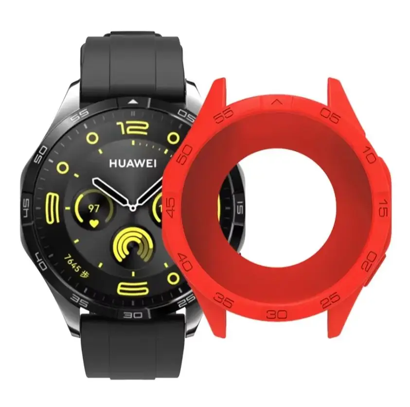 Colorful Hollow Silicone Screen Protector Case for Smartwatch - Super Lightweight Design