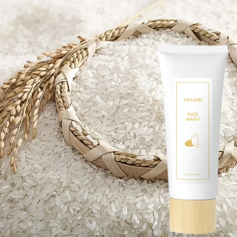 Rice Face Cleanser Raw Pulp Deep Clean Foam skincare Face Wash Care for Delicate Skin Daily Care Korean Skincare Original 5