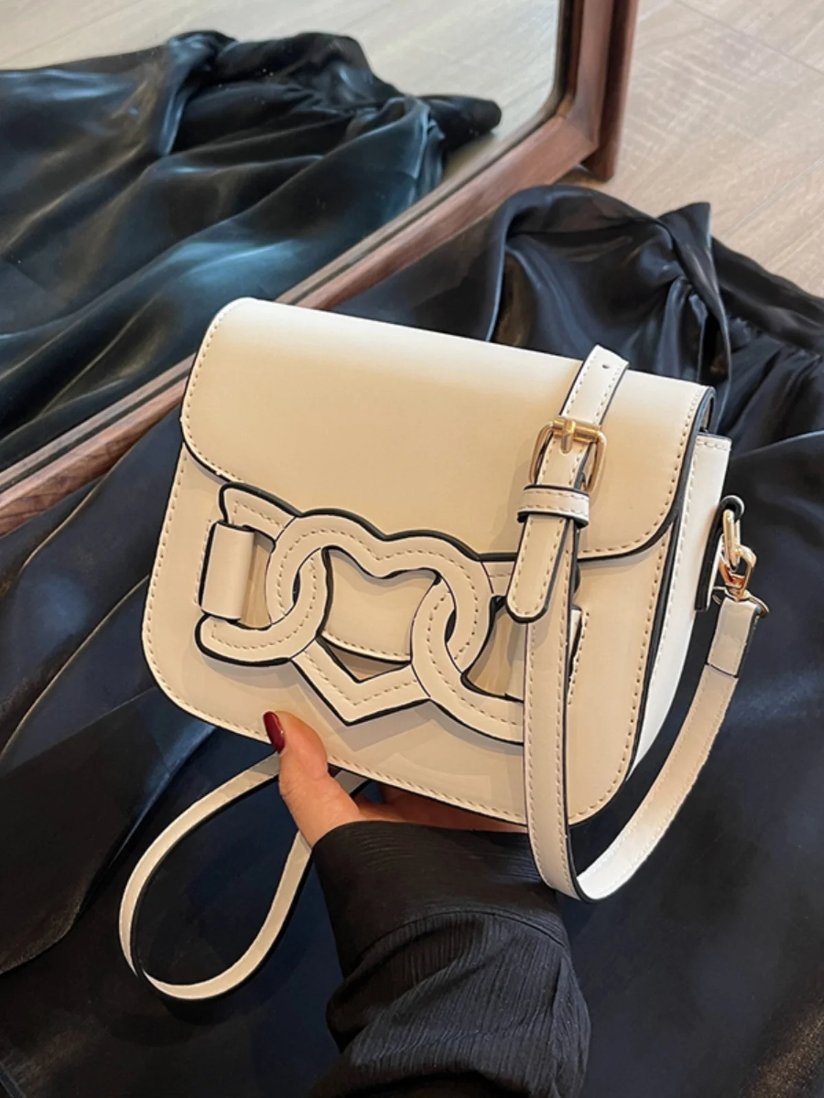 

Small bag 2023 new women's bag high-end messenger bag fashion square bag
