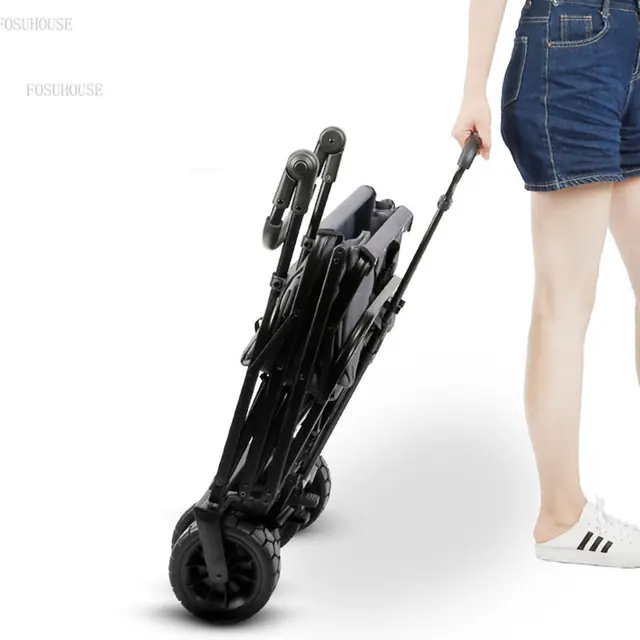 Kültéri Kerti Kocsik Hordozható Kézi Húzás Kemping Kocsi Összecsukható Kerekekkel Horgász Bevásárló - Image 3