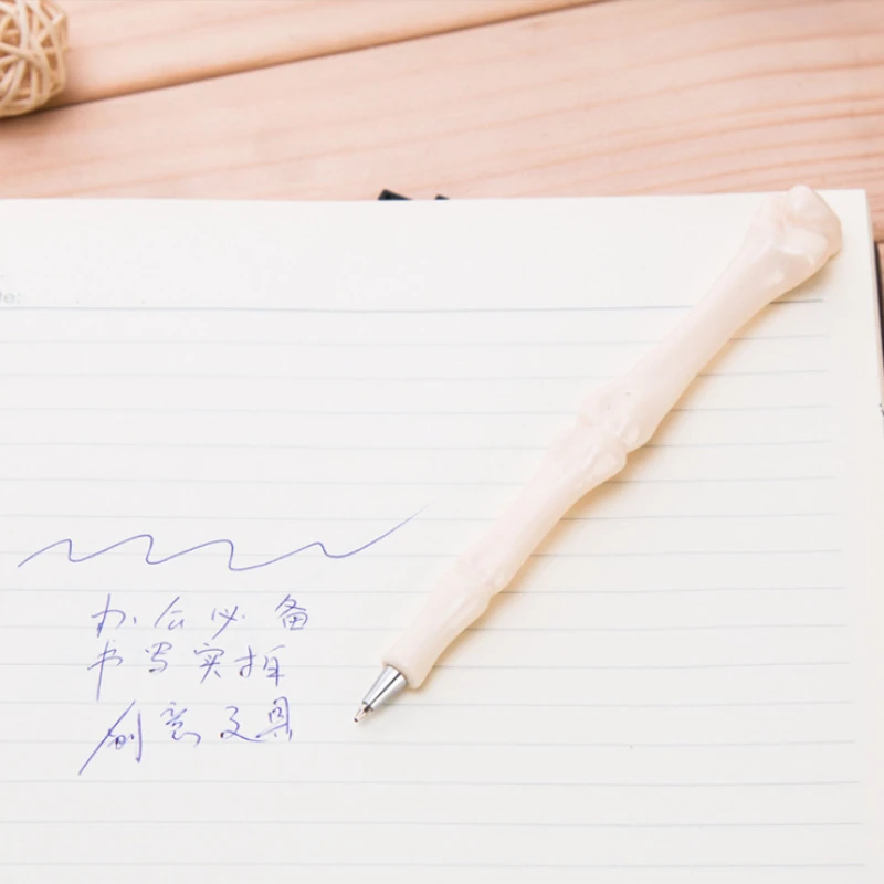 창조적인 참신한 뼈 모양 볼펜, 손가락 펜, 간호사 의사 펜, 문구, 미친 학생 선물 펜, 쓰기, 200 개