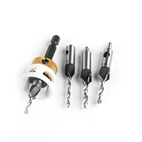 Woodworking Limit Four Edge Countersink Drill Alloy Drill Cone Drill Adjustable Depth Step Drill Screw Countersink Drill Bit - Image 6