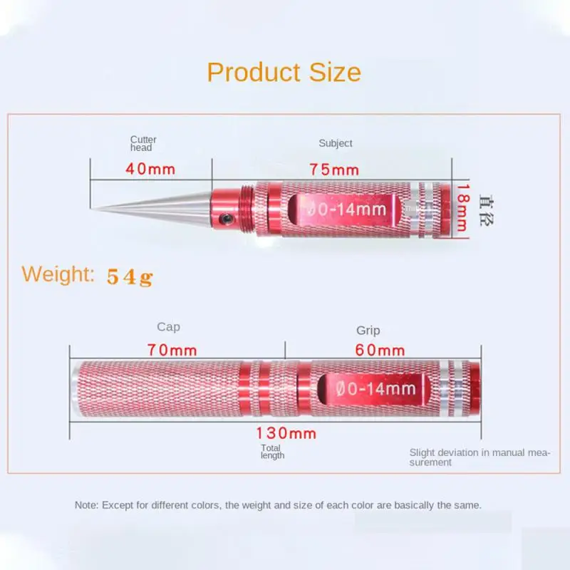 Hand Reamer Hss Reamer Cobalt Reamer Tube Reamer Carbide Reamer Steel Reamer Tools 0-14mm Reaming Edge Reamer Model Car Tool Car Shell Hole Opener Hole Punch Drill Reamer Accessories 80105
