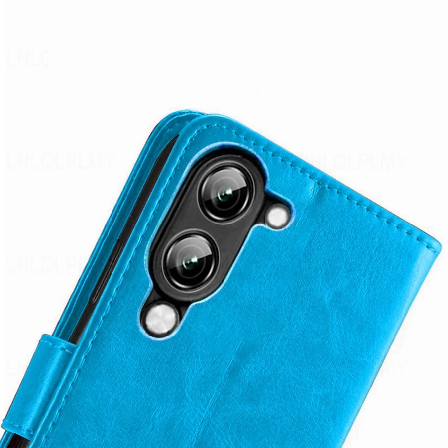 Luxury Leather Flip Wallet Cover - Elegant Protective Case