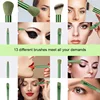 Makeup Brushes Set 13Pcs Kit Cosmetic Foundation Eyeshadow Brush Professional Powder Concealers Blush Beauty Tools Makeup Sponge