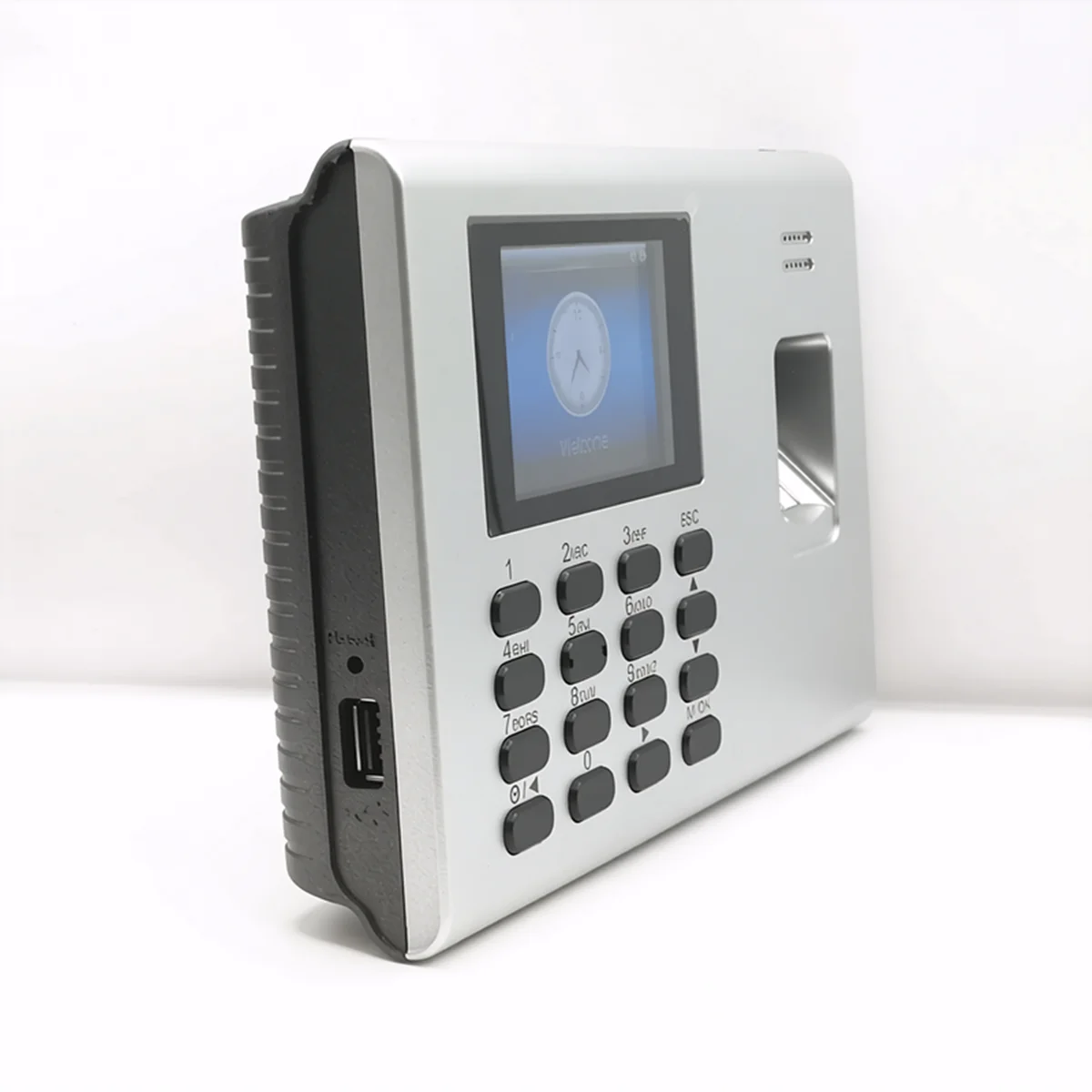 ZK K40 지문인식 출퇴근 기록기 TCP/IP & USB RFID 카드 직원 시간 기록 시스템 내장 배터리 ADMS