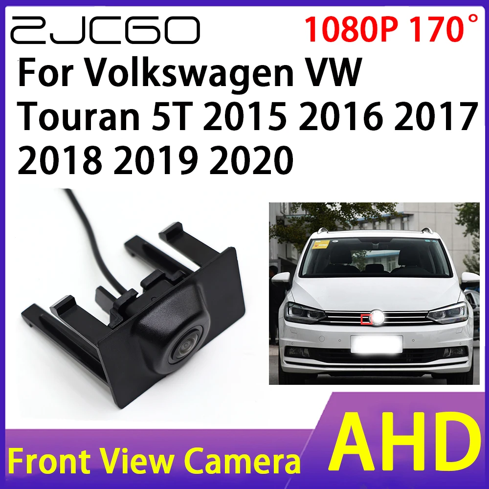 

ZJCGO Front View Camera AHD 1080P Waterproof Night Vision CCD for Volkswagen VW Touran 5T 2015 2016 2017 2018 2019 2020