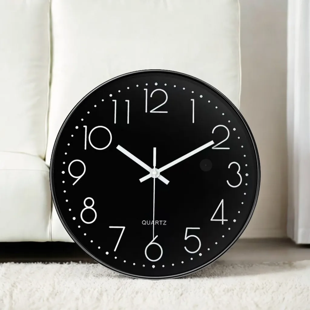 close-up van het klokontwerp