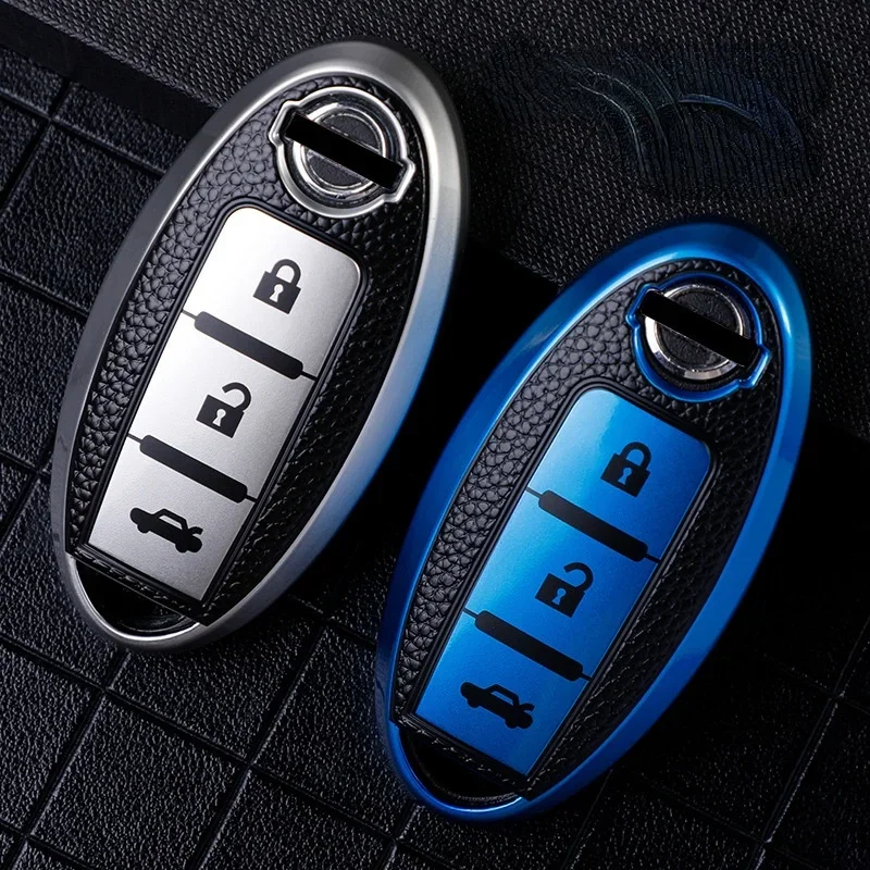 Key Cover Case for Nissan Juke Leaf Micra K12 Note Patrol Qashqai J11 J10 Tiida Versa X-trail Xtrail X Trail T32 for Infiniti