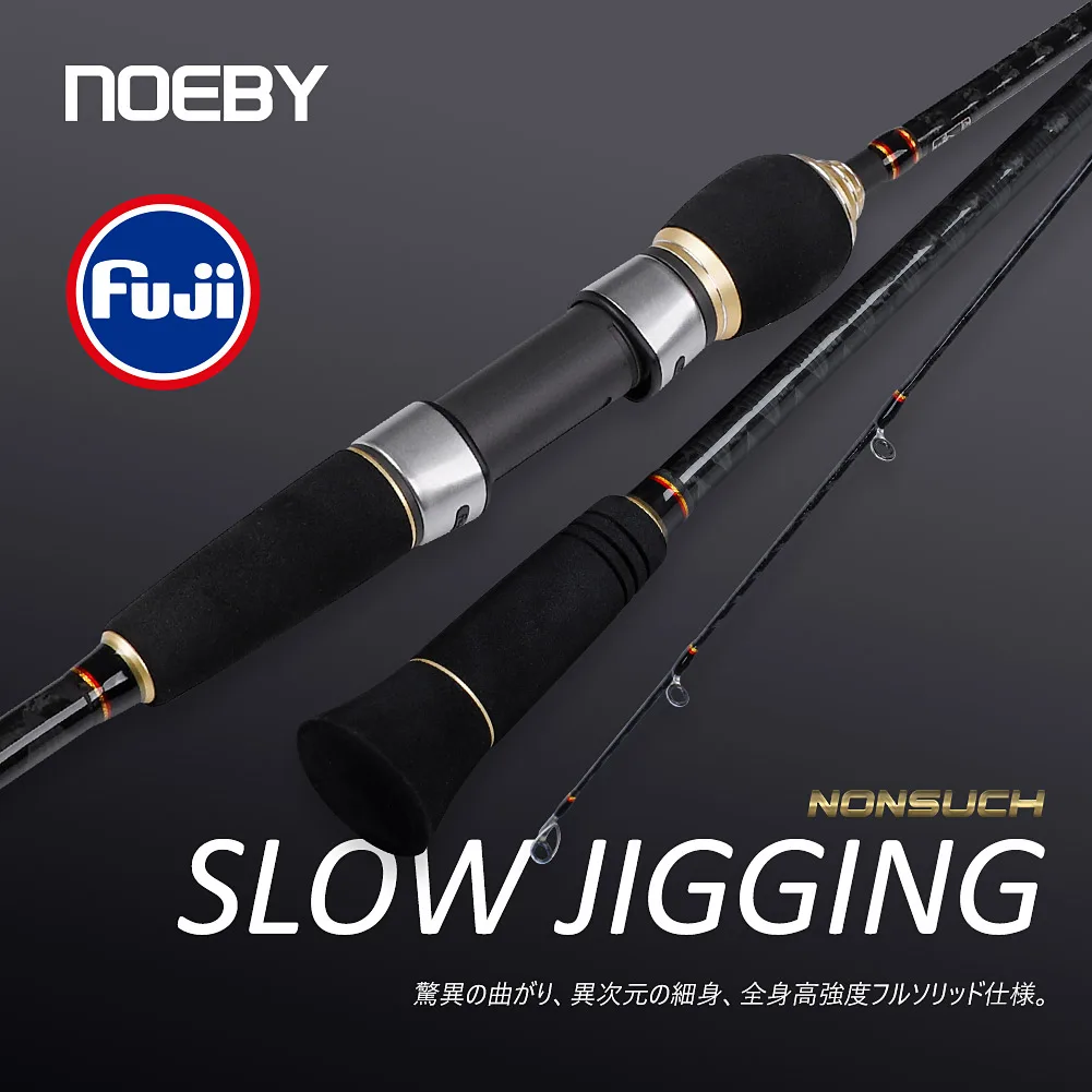 

Noeby Slow Jigging Rod 1.83m 1.96m Spinning Casting Jigging Rod Fuji Guide Reel Seat M ML Carbon Slatwater Sea Fishing Rods