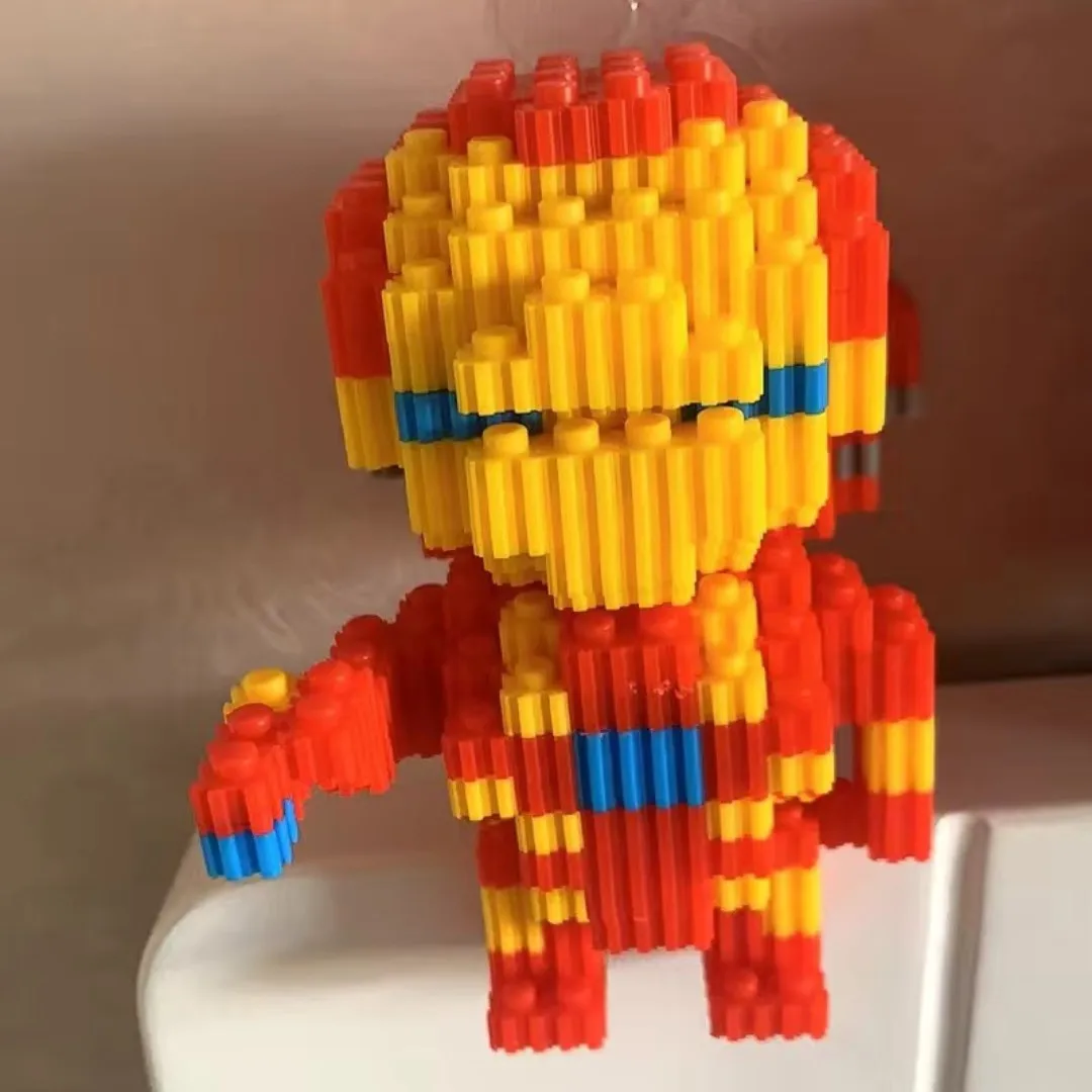 Disney Building Blocks Avengers Micro Diamond Small Particles Assembled Building Blocks Iron Man Spider Toy DIY