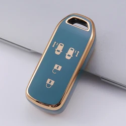 Premium TPU Car Key Case Cover - Elegant Protector (Grey key case)