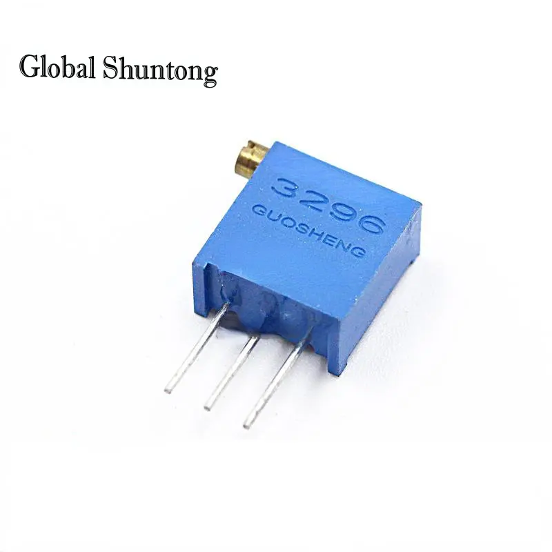 

20PCS 3296X Adjustable Precision Multi Turn Potentiometer X500-(50R) X101-(100R) X201-(200R) X501-(500R) Side Adjustment