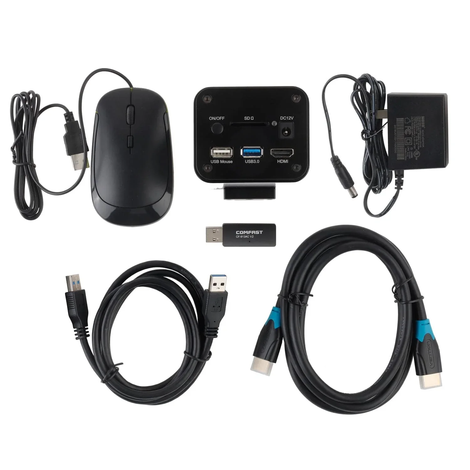 AmScope 독립형 및 PC 이미징용 CMOS 자동 초점 C 마운트 현미경 카메라, 4K, 60fps, 8.3MP, HDMI, LAN, Wi-Fi 컬러