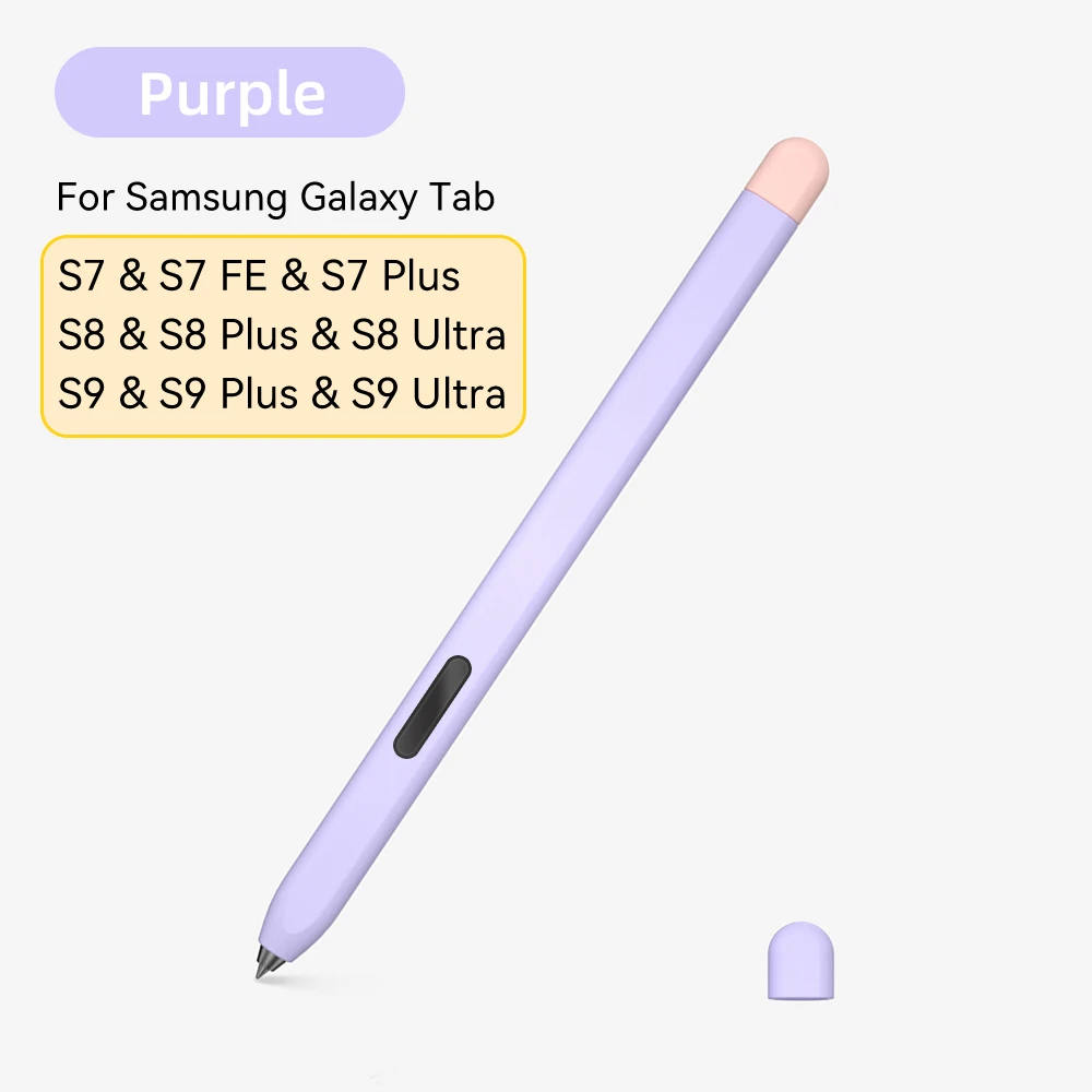Funda De Silicona Para S-Pen De Galaxy Tab S6/S7 - Antiarañazos, Antideslizante Y Fácil De Instalar