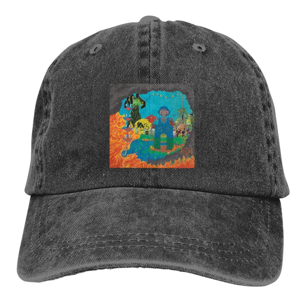 

King Gizzard альбом художественный коллаж молодой подарок бейсболка