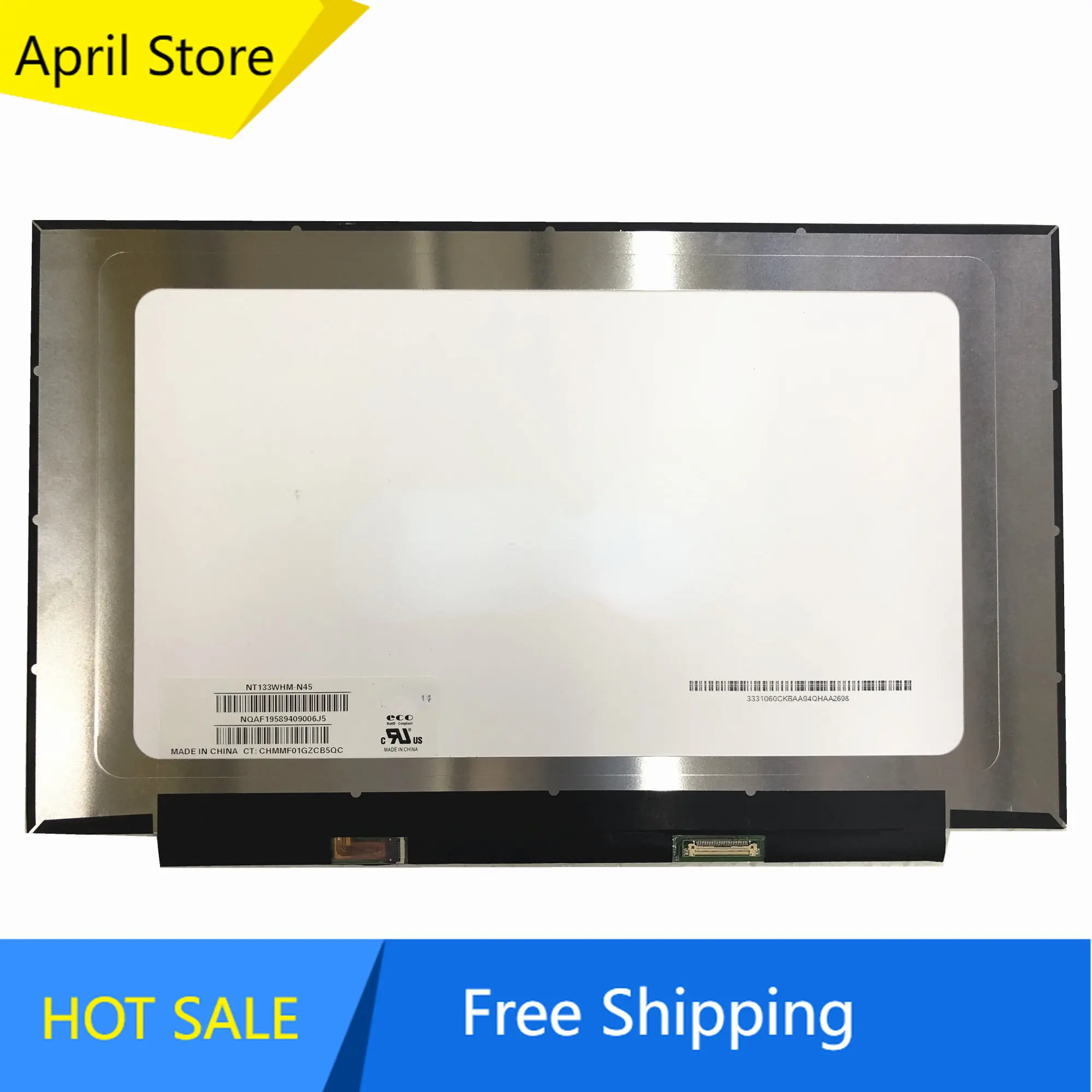 

NT133WHM-N45 fit NT133WHM-N35 NT133WHM-N61 NT133WHM-N46 NT133WHM-N47 NT133WHM-N38 Laptop LCD Screen Panel 1366*768