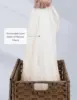160 Liter Storage Box, Wicker Blanket Storage Basket with Handles, Foldable, Removable Fabric Liner 4