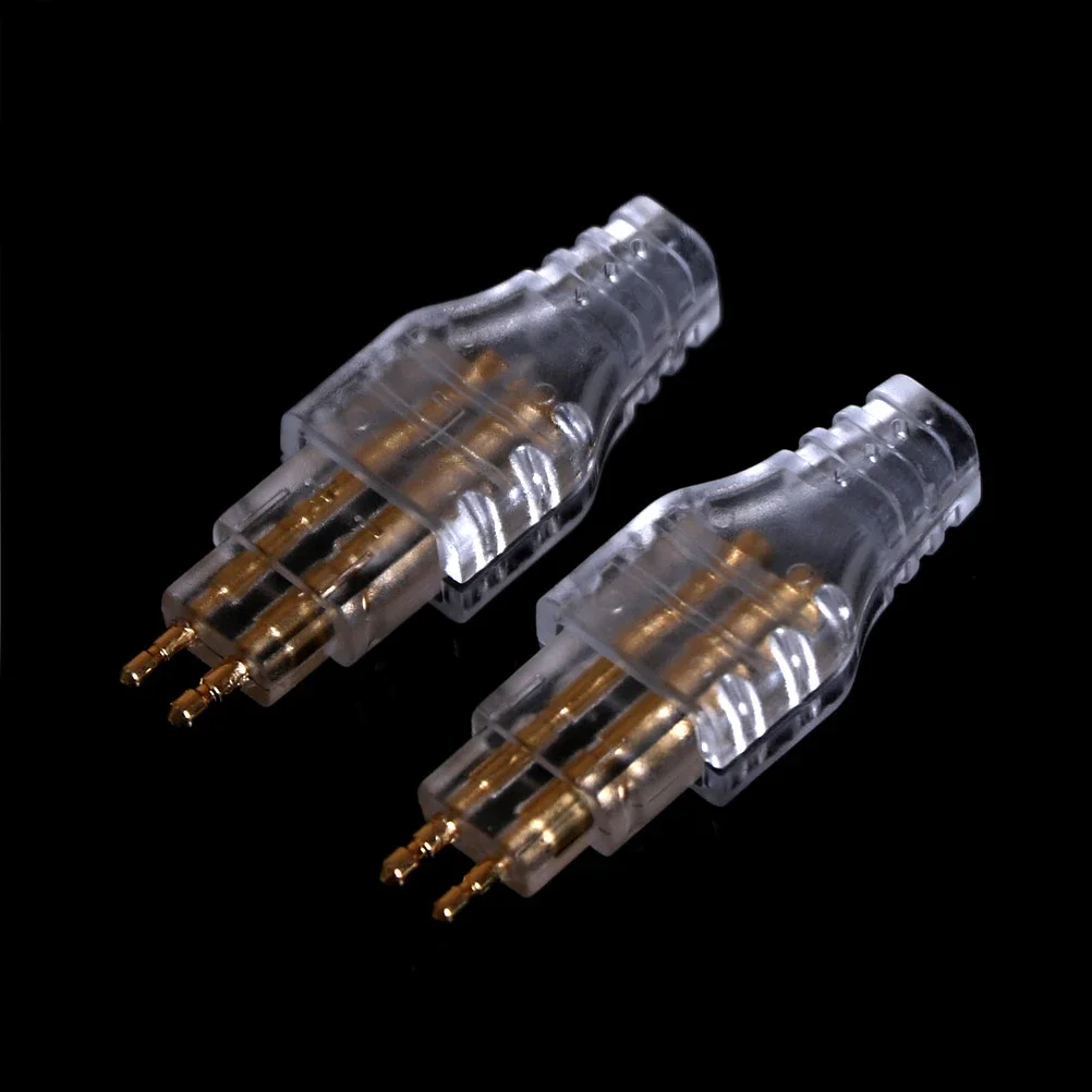 1Pair Gold Plated Plug Connector Signal Transfer For DIY HD650 HD600 HD565 HD580 HD414