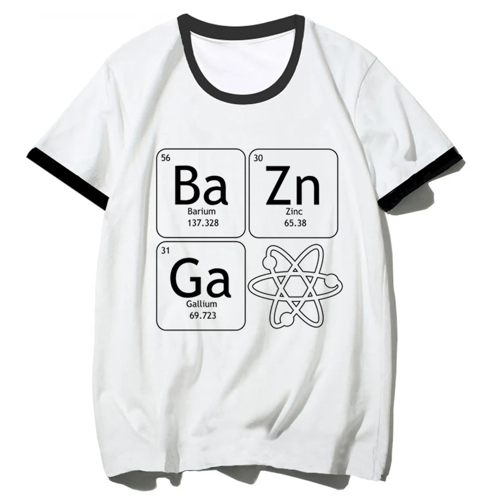 

Atom Melecule Science t shirt women streetwear comic summer Tee female designer clothes