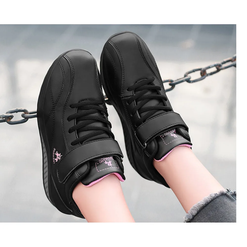 Scarpe da ginnastica da uomo da uomo Scarpe in pelle Scarpe da passeggio Sneakers Tessuto sintetico Calzature comode e traspiranti_voghion.com