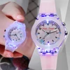 New Sport Kid Watches For Girls Boys Gift Personality Clock Easy Read Children Silicone Flash Quartz Wristwatches Reloj Infantil 1